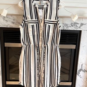 H&M shirt dress, size 6, new with tags.